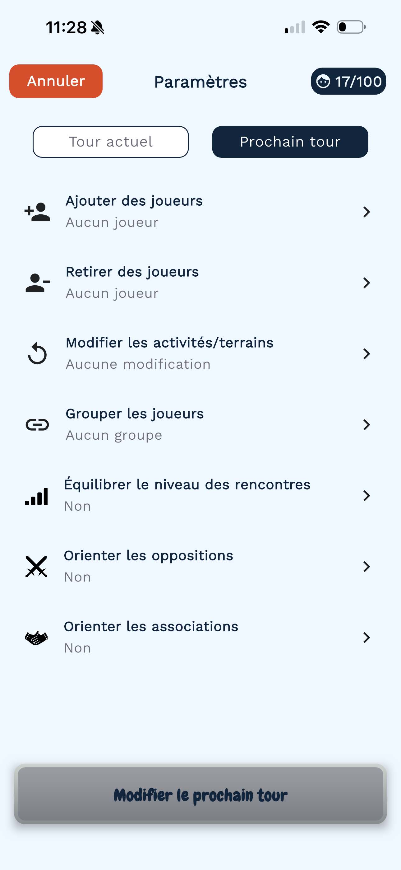 Modification en live